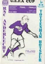 Anderlecht v Tottenham Hotspur 09-May-1984