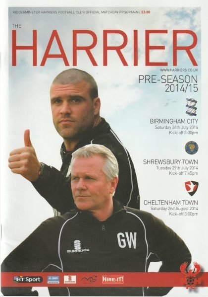 Kidderminster Harriers v Birmingham City  26-Jul-2014