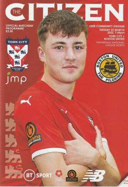 York City v Boston United 22-Mar-2022