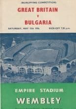 Great Britain v Bulgaria 12-May-1956