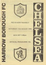 Harrow Borough v Chelsea   11-Aug-1990