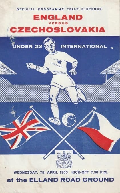 England u23 v Czechoslovakia u23 07-Apr-1965