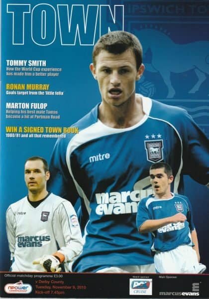 Ipswich Town v Derby County  09-Nov-2010