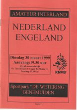 Holland Amateur v England Amateur 30-Mar-1999