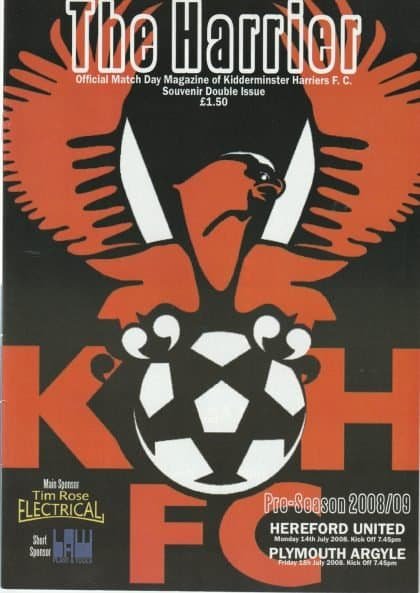 Kidderminster Harriers v Plymouth Argyle  18-Jul-2008