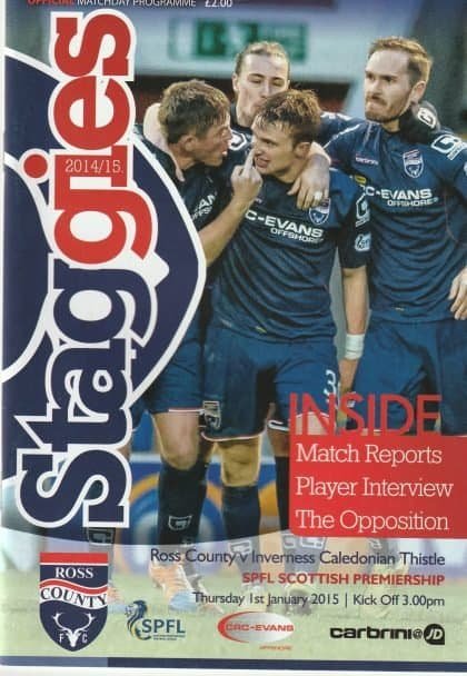 Ross County v Inverness Caledonian Thistle  01-Jan-2015