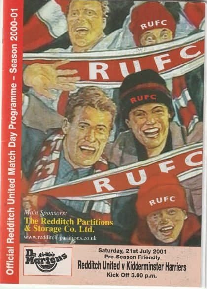 Redditch United v Kidderminster Harriers  21-Jul-2001