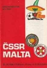 Czechoslovakia v Malta  31-Oct-1984