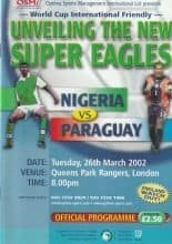 Nigeria v Paraguay 26-Mar-2002