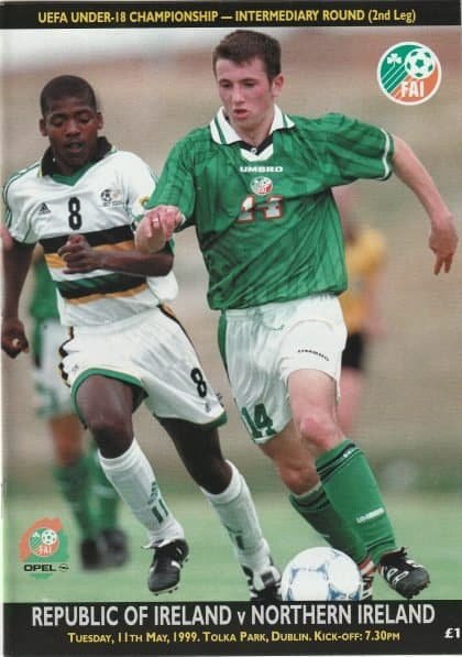 Republic of Ireland u18 v Northern Ireland u18  11-May-1999