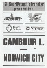 Cambuur Leeuwarden v Norwich City  29-Jul-2003