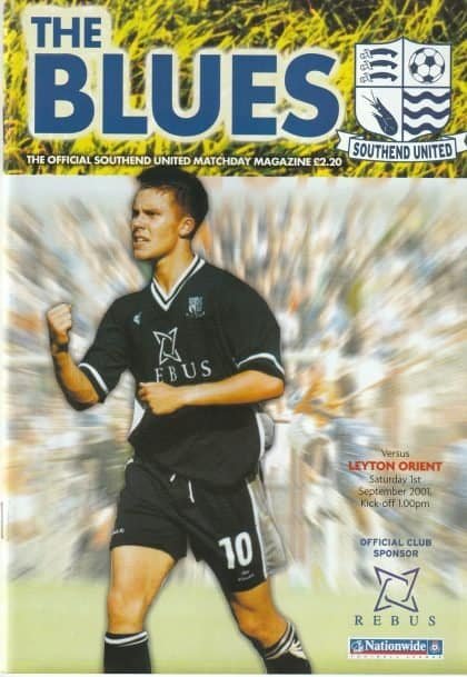 Southend United v Leyton Orient   01-Sep-2001