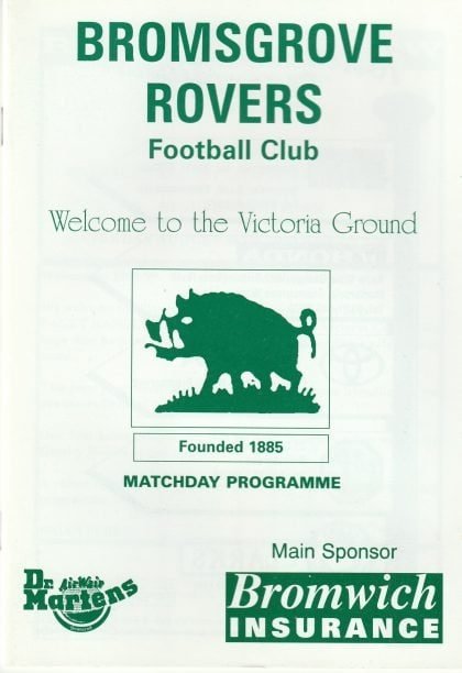 Bromsgrove Rovers v Paget Rangers 13-Aug-1998