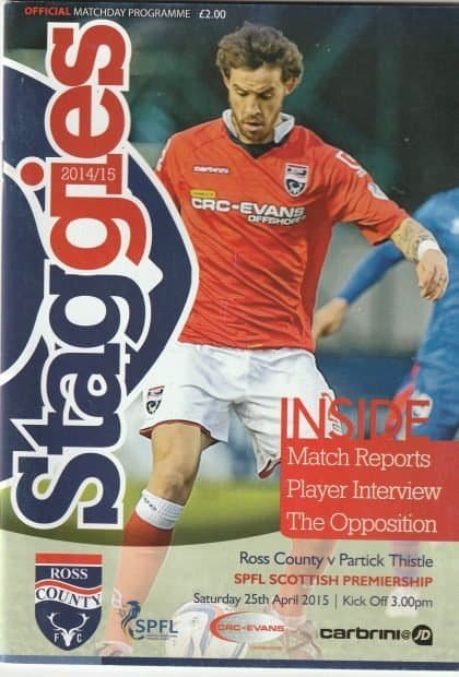Ross County v Partick Thistle  25-Apr-2015