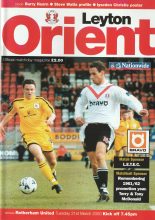 Leyton Orient v Rotherham United 21-Mar-2000