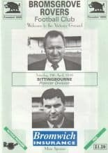 Bromsgrove Rovers v Sittingbourne  18-Apr-1998