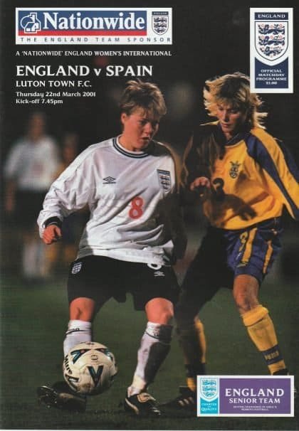 England Ladies v Spain Ladies 22-Mar-2001