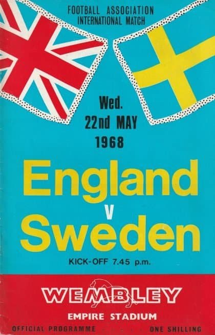 England v Sweden   22-May-1968
