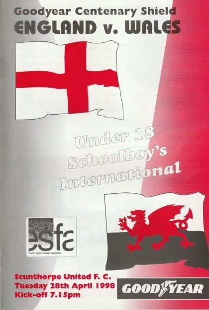 England Schoolboys v Wales Schoolboys 28-Apr-1998