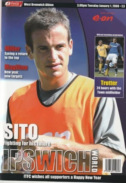 Ipswich Town v West Bromwich Albion  01-Jan-2008
