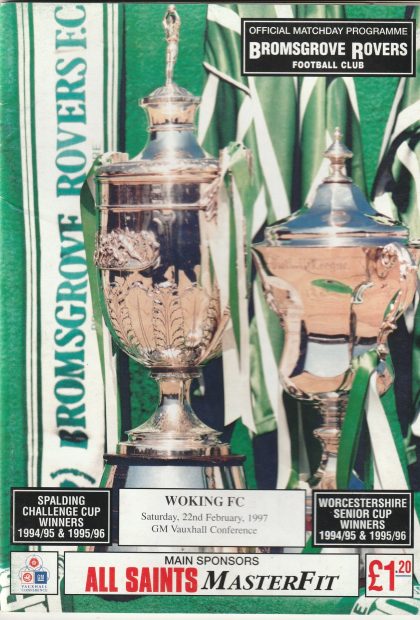 Bromsgrove Rovers v Woking 22-Feb-1997