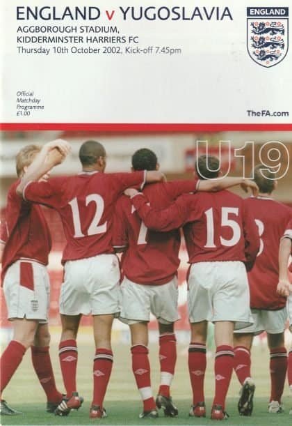 England u19 v Yugoslavia u19 10-Oct-2002