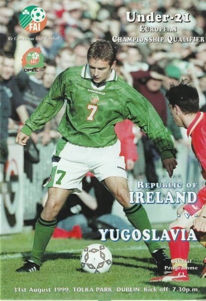 Republic of Ireland u21 v Yugoslavia u21  31-Aug-1999