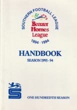 Southern Football League Beazer Homes League Handbook 1993-94