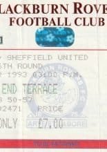 Blackburn Rovers v Sheffield United  06-Mar-1993