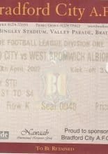 Bradford City v West Bromwich Albion 13-Apr-2002