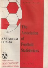 Association of Football Statisticians Annual 1919-20 - July 1990