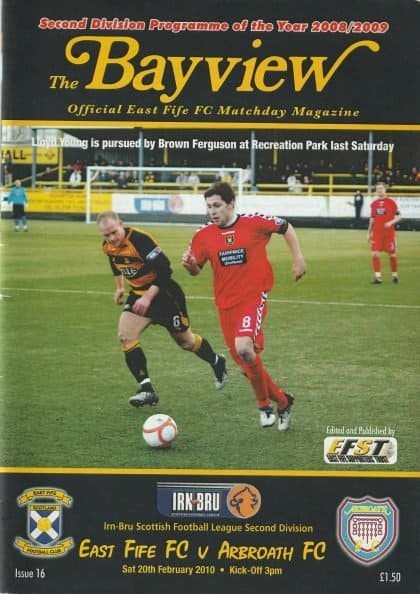 East Fife v Arbroath 20-Feb-2010