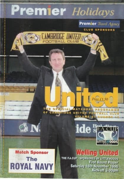 Cambridge United v Welling United   16-Nov-1996