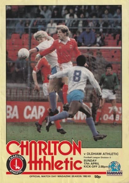 Charlton Athletic v Oldham Athletic 17-Apr-1983