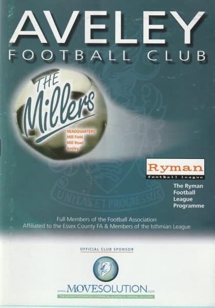 Aveley v Witham Town  25-Mar-2002