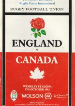 England v Canada 17-Oct-1992