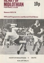 Heart of Midlothian v Glasgow Celtic 13-Aug-1975