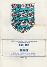 England Youth v France Youth 08-Feb-1978