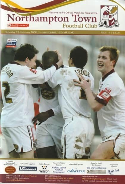 Northampton Town v Leeds United  09-Feb-2008