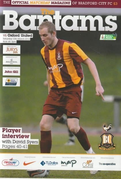 Bradford City v Oxford United 10-Mar-2012