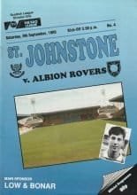 St Johnstone v Albion Rovers   09-Sep-1989