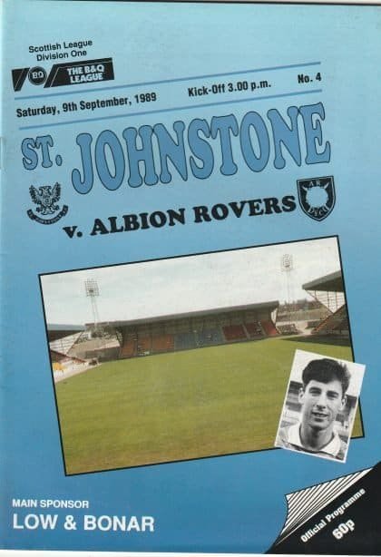 St Johnstone v Albion Rovers   09-Sep-1989