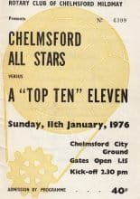 Chelmsford All Stars v A "Top Ten" Eleven   11-Jan-1976