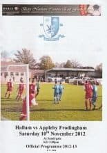 Hallam v Appleby Frodingham  10-Nov-2012