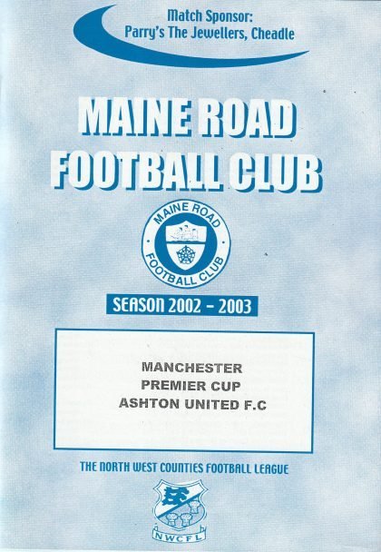Maine Road v Ashton United  14-Jan-2003