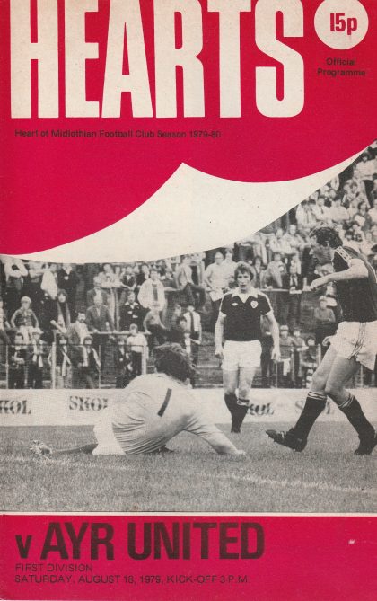 Heart of Midlothian v Ayr United 18-Aug-1979