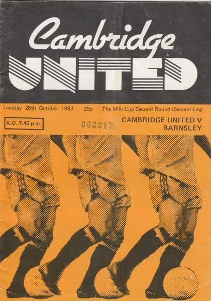 Cambridge United v Barnsley 26-Oct-1982
