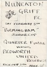 Nuneaton Griff v Bedworth United Reserves  05-Feb-????