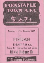Barnstaple Town v Bideford  17-Jan-1995