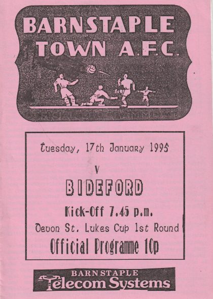 Barnstaple Town v Bideford  17-Jan-1995